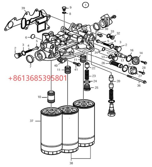 60349728 Oil filter assembly