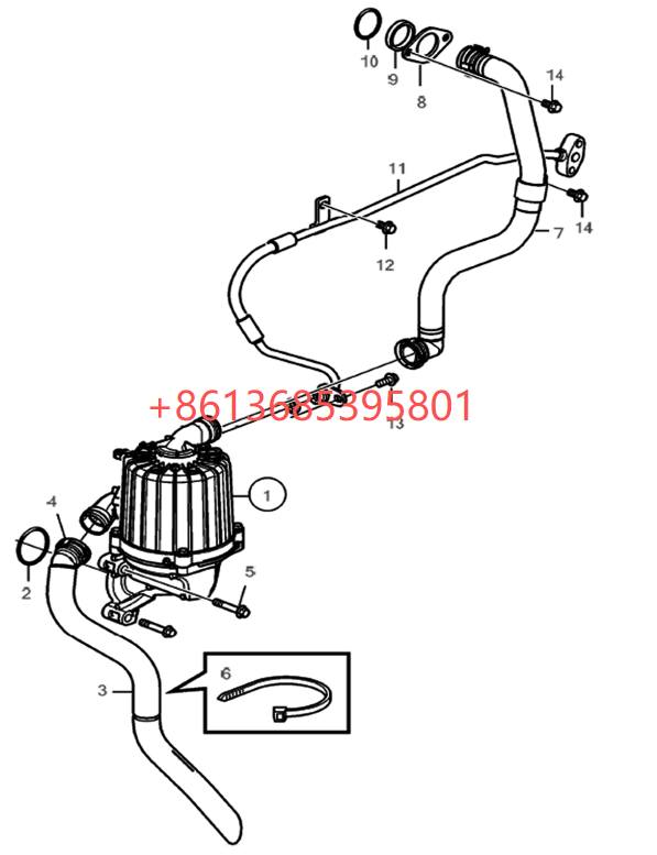 60349741 Crankcase ventilation assembly