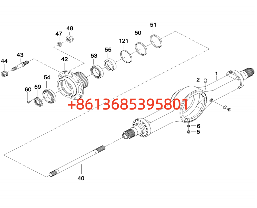 60111888 Front axle