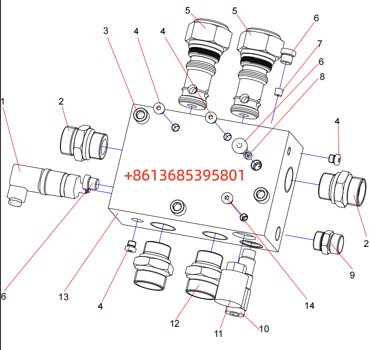 13254788 Lifting confluence valve assembly