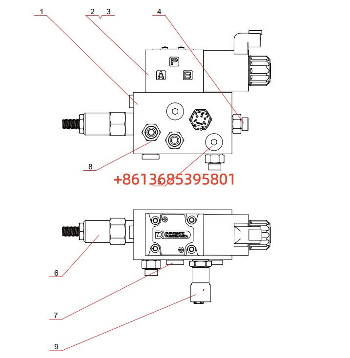 14453629 German brake valve assembly