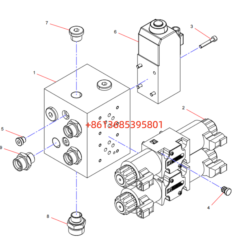 13639865 Small-tonnage multi-functional mobile valve assembly