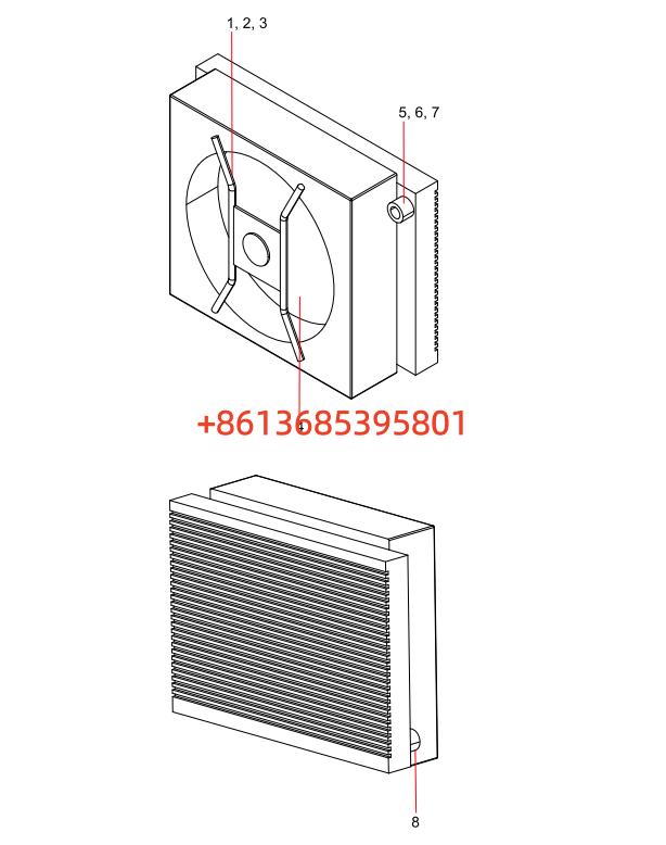 60040043 Air-cooled radiator