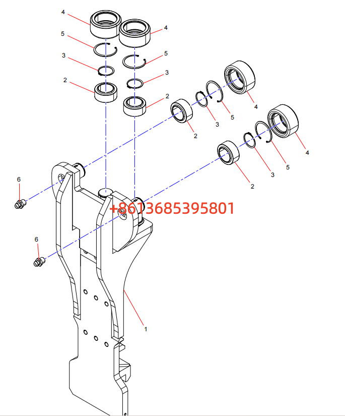 13317222 Fork holder assembly