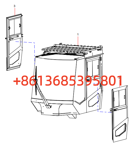 12787883 JMCC04 Heavy-duty forklift cab sub-assembly