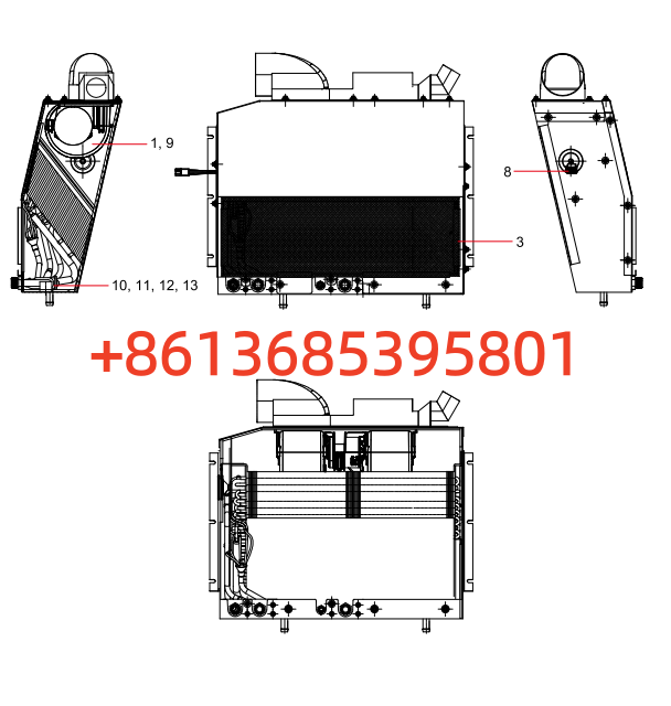 60228846 Evaporator ZF5 600×500×100