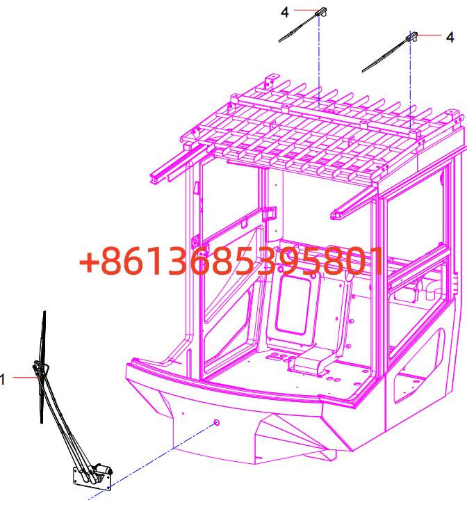 12788638 Heavy-duty forklift cab electrical assembly