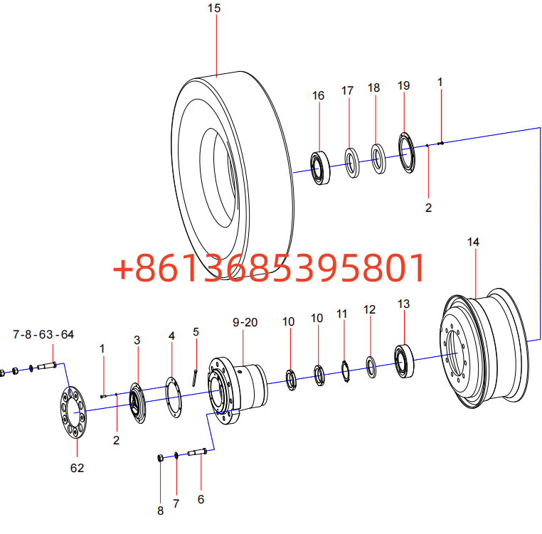 12680989 Steering axle assembly