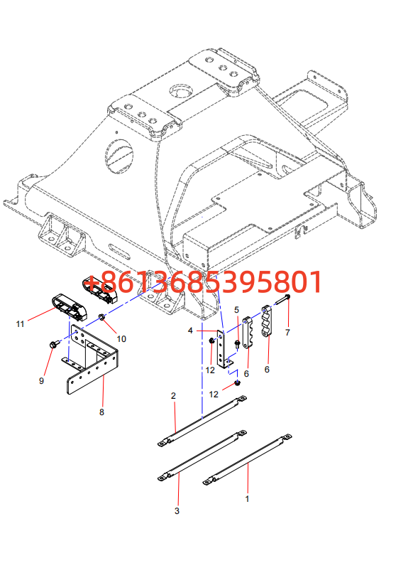EJB008935266 Upper-mount high-voltage wiring harness system