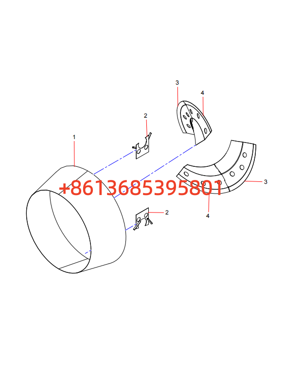 GJB008597633 Right-handed posterior cone midsection assembly
