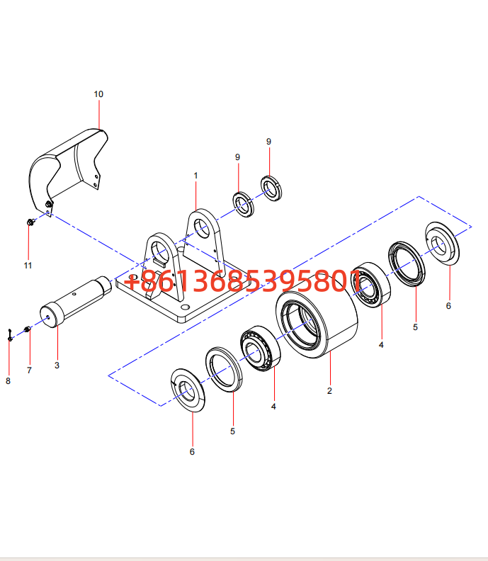 GJB006250161 Support Roller Body