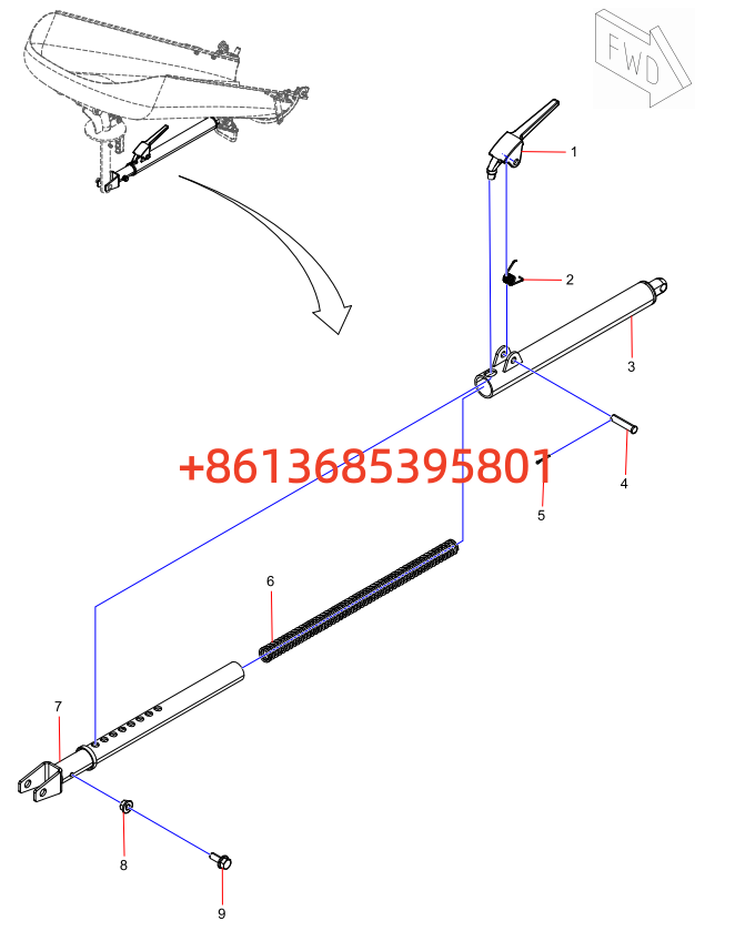 A810497001626 Support tube