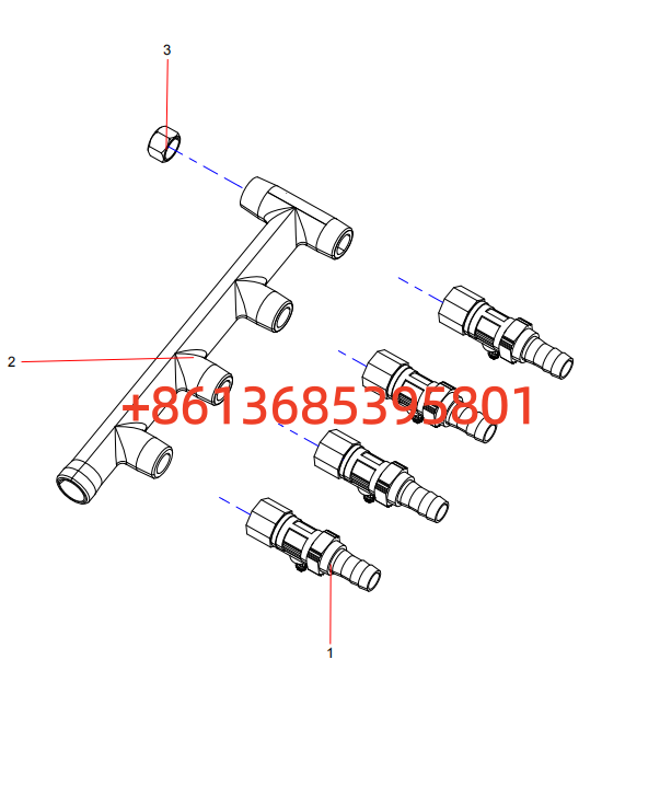 GJB005110294 Water pipe assembly