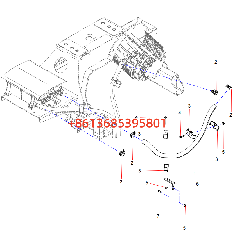 EDP ​​009031652 Upper motor cooling system