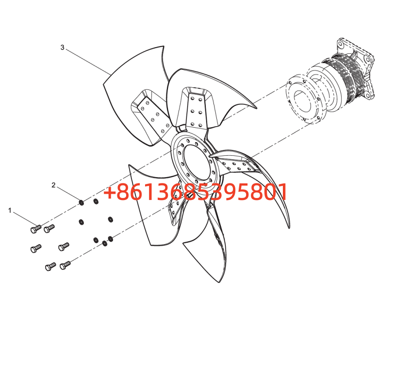 #160102100004B050 Fan And Hub Assembly