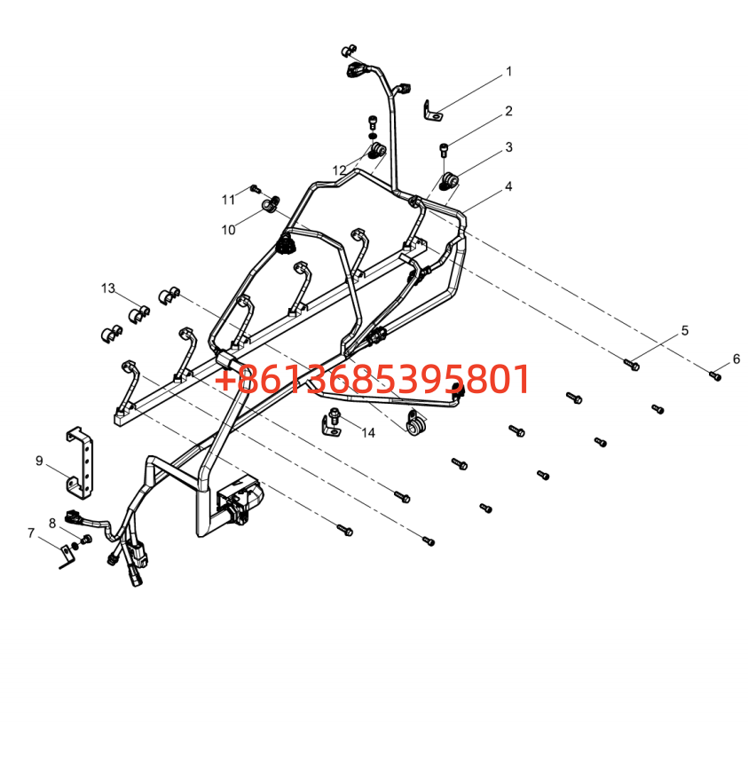 160102100004B114 Electric Control System harness Group