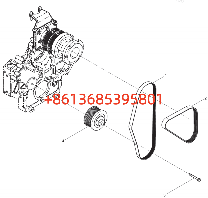 #160102100004B108 Tension Pulley And Belt Combination Group