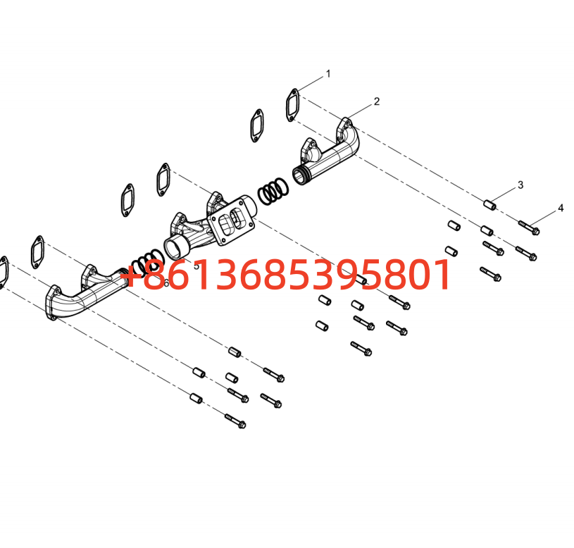 #160102100004B106 Exhaust Pipe Combination Group