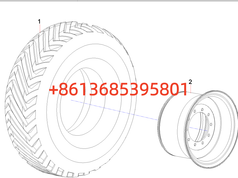 #A810304040010 Wheel AS  #STG190C-8 Sany MotorGrader