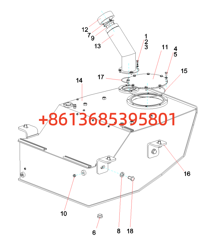 #14049876 Fuel Tank  #STG190C-8 Sany Motor Grader