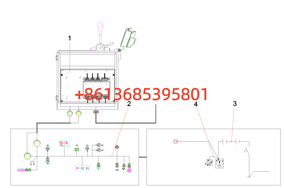 #14024501 Road roller electrical wiring harness assembly