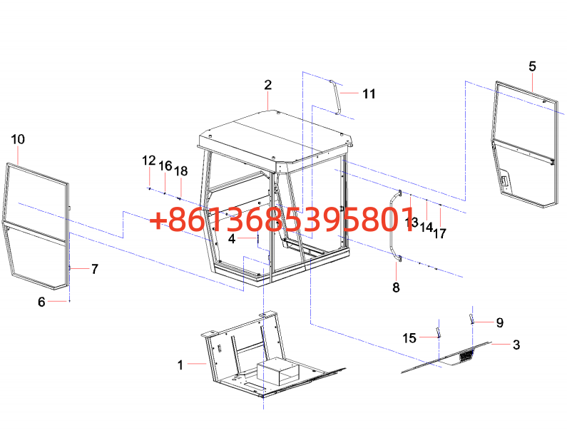 #13310218 Driver's cab body