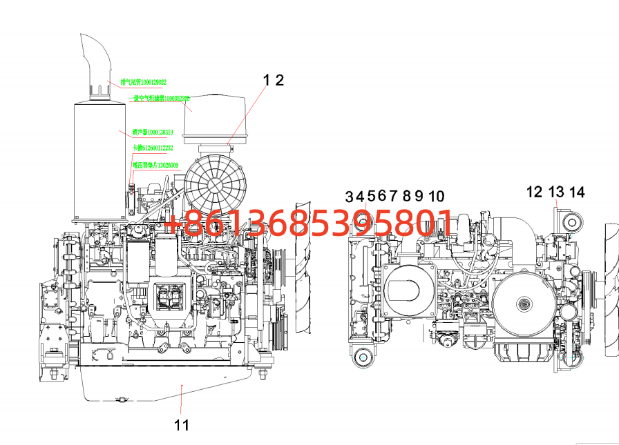 #13964143 Engine installation