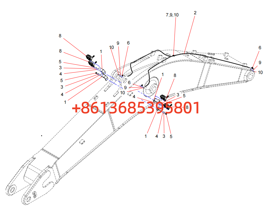 boom harness assembly