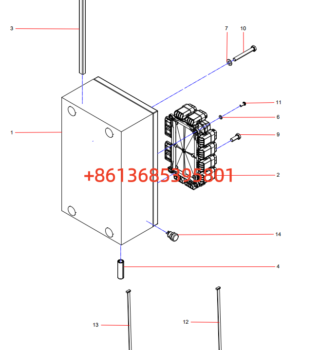Electrical control box assembly