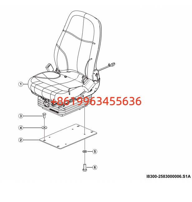 2583000006.S1A-G1 Driver's seat assy