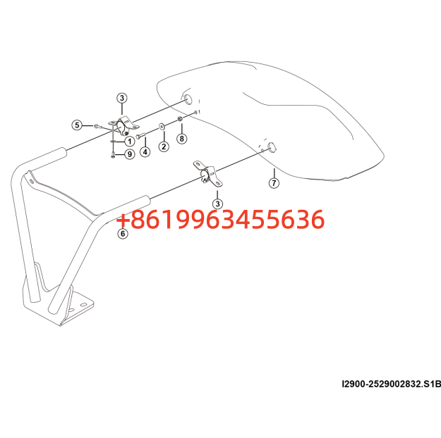 ​2529002832  RH RR fender assy