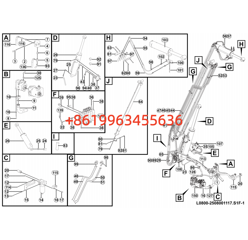 2508001117  Lift hyd assy