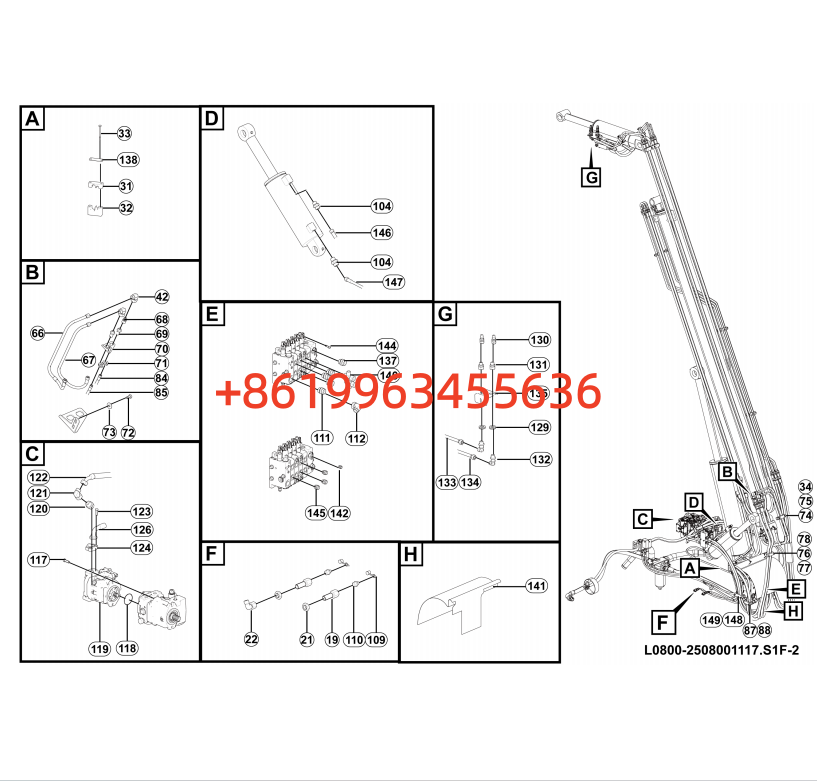 2508001117   Lift hyd assy