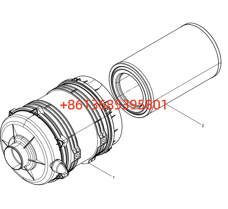13058283  空气滤清器体 Air filter mainbody