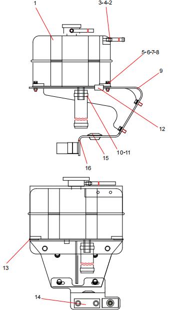 11597891 Plastic Expansion Tank Assembly