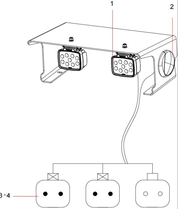 13940546 LED headlight combination
