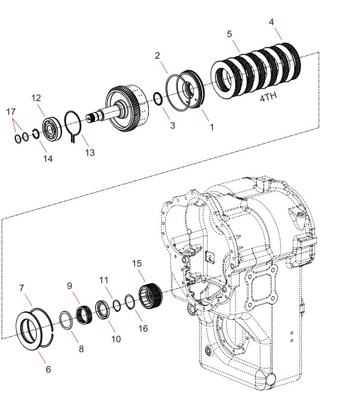 60138934 4th Gear Clutch Shaft Assembly