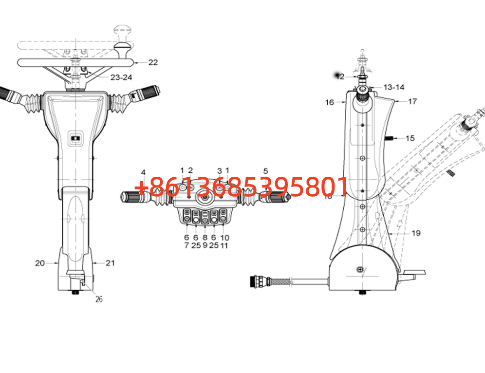 60025888 Adjustable steering column assembly