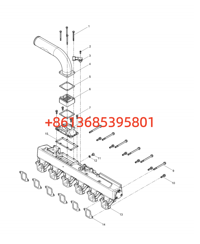 160102100004B151 Air Intake Pipe Combination Group