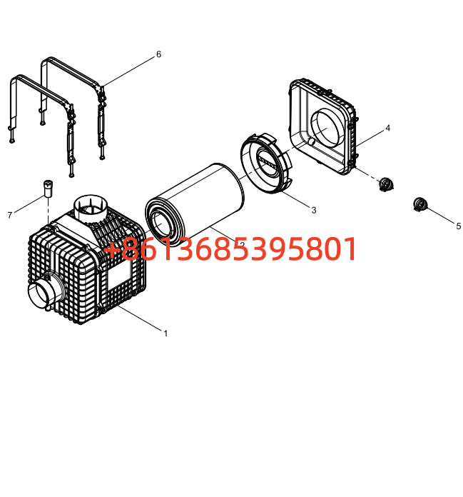 #160102100004B199 Air Filter Body #Sany 955K Electric Loader