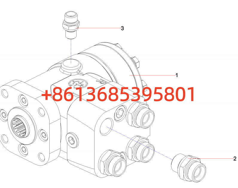 #13635656 Steering Gear AS14061880 Rotary Motor AS   #STG190C-8 Sany Motor  Grader