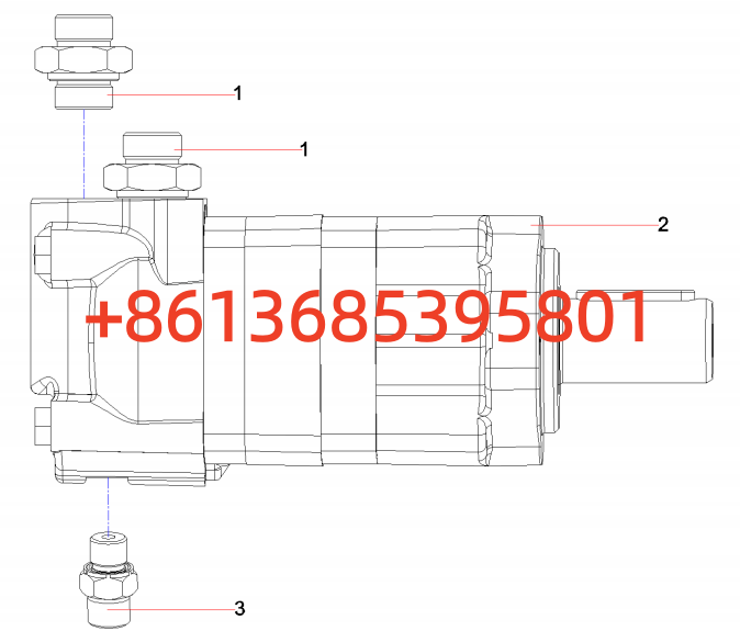 #14061880 Rotary Motor AS   #STG190C-8 Sany Motor  Grader