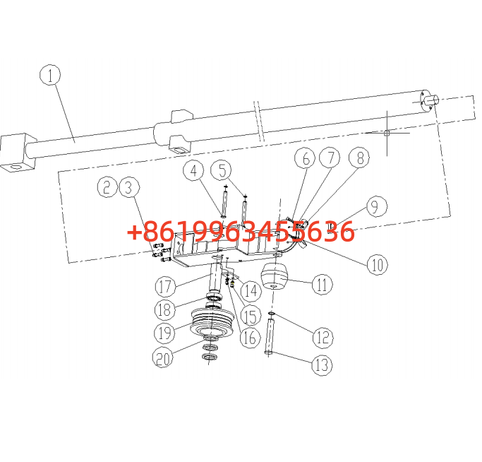 350600260 伸缩油缸装配 Telescopic cylinder assembly