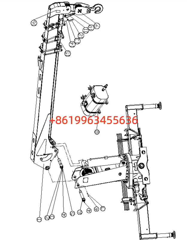 350600494 SQ8SK3Q 随车起重机 SQ8SK3Q Truck-mounted crane