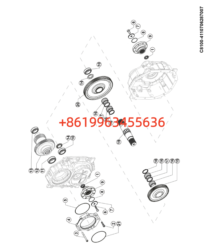 4110706287007-G1 Gear and shaft