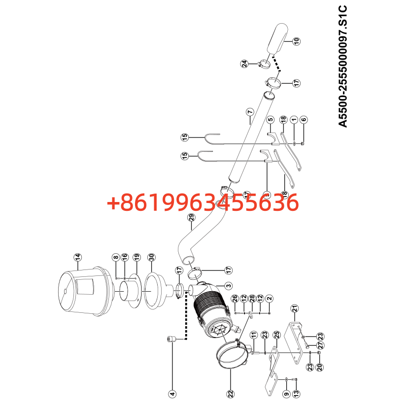 2555000097.S1C-G3 Engine air intake sys