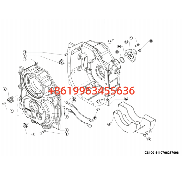 ​4110706287006  Transmission housing