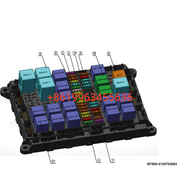 4130702693 Fuse box 2693