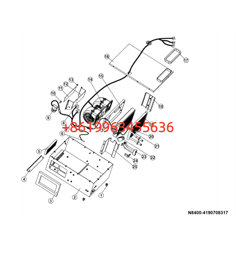 4190708317 Evaporator assy GKZ33-5.0L1 (10079)