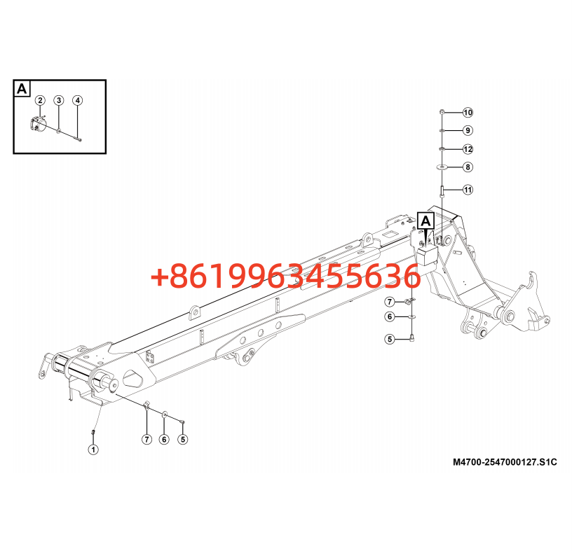 2547000127  Boom elec assy